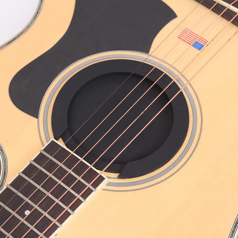 Silicone Soundhole Cover for Acoustic-Electric Guitars (38-42 Inch) - Anti-Feedback Mute Silencer