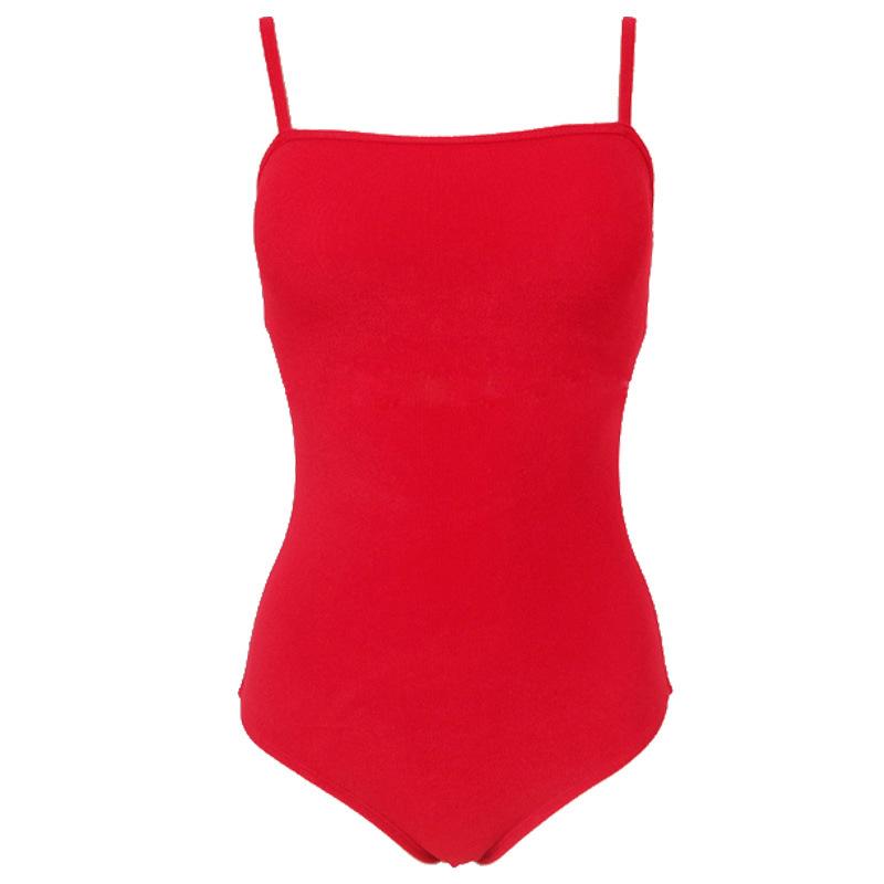Candy Color] Korean One-piece Triangular Swimsuit Female Sexy Backless Simple and Thin Small-breasted Hot Spring Swimsuit