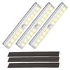 3Pcs RV Step Light Motion Sensor 10 LED Battery Operated Motorhome Trailers Camping Car Motion Activated Magnetic Night Lamp Strip