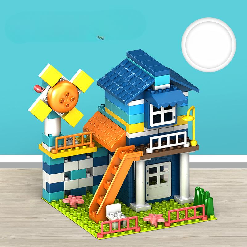 

Street View City Series Строительные блоки для мальчиков, чтобы собрать детские рождественские подарки в китайском квартале, игрушки для девочек, чтобы головоломки 34.5*14*28cm