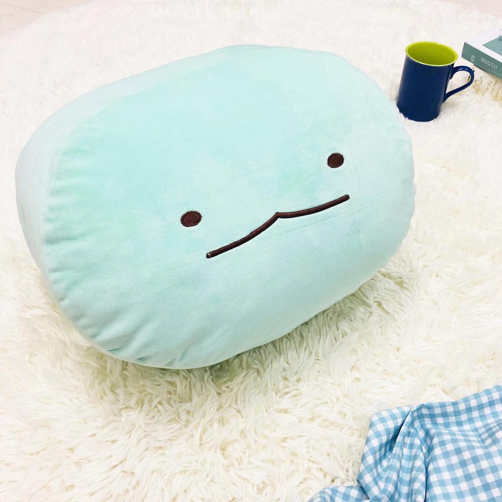 MORIPiLO Sumikkogurashi Lizard Body Pillow (Hug Me Cushion) Skin-Friendly Micro Fabric Plush Toy Nap Pillow Blue 40x25x20cm Character Pillow Morishita