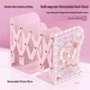 Little Sheep Cartoon Piano Desktop Organizer: Retractable Folding Bookshelf & Thickened Book Clip for Students
