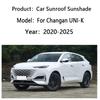 For Changan UNI-K UNI K 2020~2025 Skylight Sunshade Sunroof Electrostatic Adsorption Visors Anti UV Sun Protection Accessories