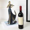 Fiolspelare Vinhylla Fiolspelare Vinflaska Hållare Kvinnlig Fiolist Musiker Öl Displayställ Kök Musiker Vinhylla