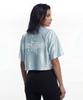 HDEX Star Satin Crop Short Sleeve (Sky Blue)