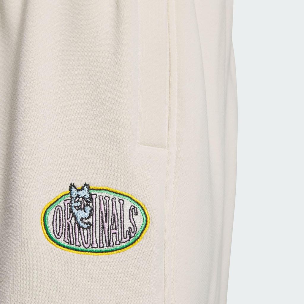 adidas Originals Street Series Loose Fit Drawstring Cuffed Casual Pants Women Pants White JL7548
