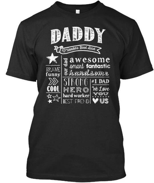 

1 Dad Daddy Best Our Smart Fantastic Handsome T shirt Made in USA Size S to 5XL M
