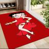 1Pc Betty Boop Dress Carpet Rug Customizable Soft Washable Antislip Home Living Room Sofa Mats Personalized Rug 09176
