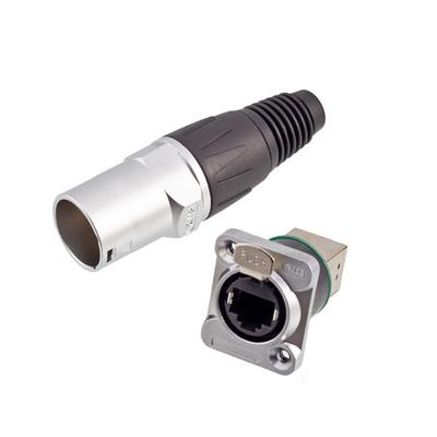 CAT5e CAT6 Outdoor Waterproof RJ45 Connector 8 Pin Network LAN Ethernet Plug Splitter Transfer Head Socket Panel Signal Adapter