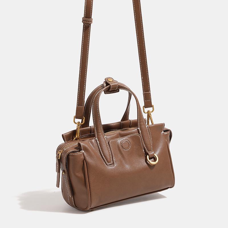 Celebrity Style High-End Leather Texture Tote - Small Crossbody & Shoulder Bag
