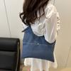 Crossbody Bag Vintage Handbag Shoulder Bag Simple Tote Bag Portable Denim Canvas Bag  Travel
