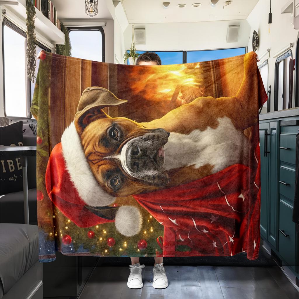 1Pc Cartoon Print Flannel Blanket, High Quality Comfortable for All Seasons, Home Decor, Warmth and Comfort, Perfect for Christmas Birthday Gift