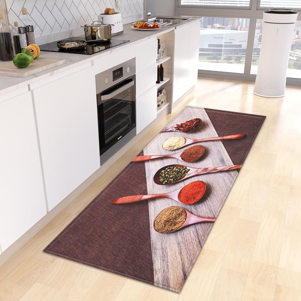 Home Porch Bedroom Balcony Living Room Floor Mat Bathroom Non-slip Long Carpet Kitchen Mat Porch Door Mat