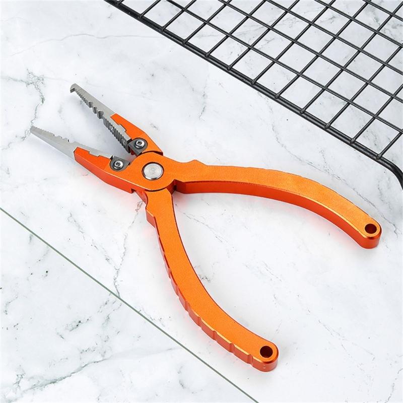 Multifunctional Fishing Tool For Cutting Lines Tying Hook And Crimping Weights Sturdy Stainless Steel Construction