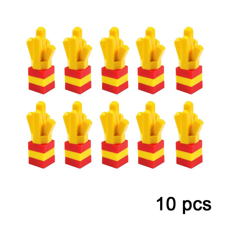 Food Building Blocks City Friend Accessories Bread Chips Roast Chicken Pizza Dog Fish Fruit Carrot Basket Classic Moc Bricks Q27603QQ-