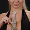 Women Neck Tie Rhinestone Necktie Women Clothing Accessories for Christmas Party Costume Decorations