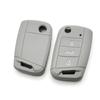 3 Button Flip Key Silicone Cover Fit for VW GOLF 7 MK7 SKODA SEAT 2014 2015 2016 FOB HULL OCTAVIA COMBI LEON IBIZA CUPTRA Case