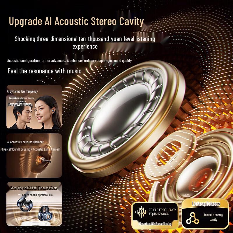 LINGCHEN M09 Wireless Clip-on Bluetooth Earbuds