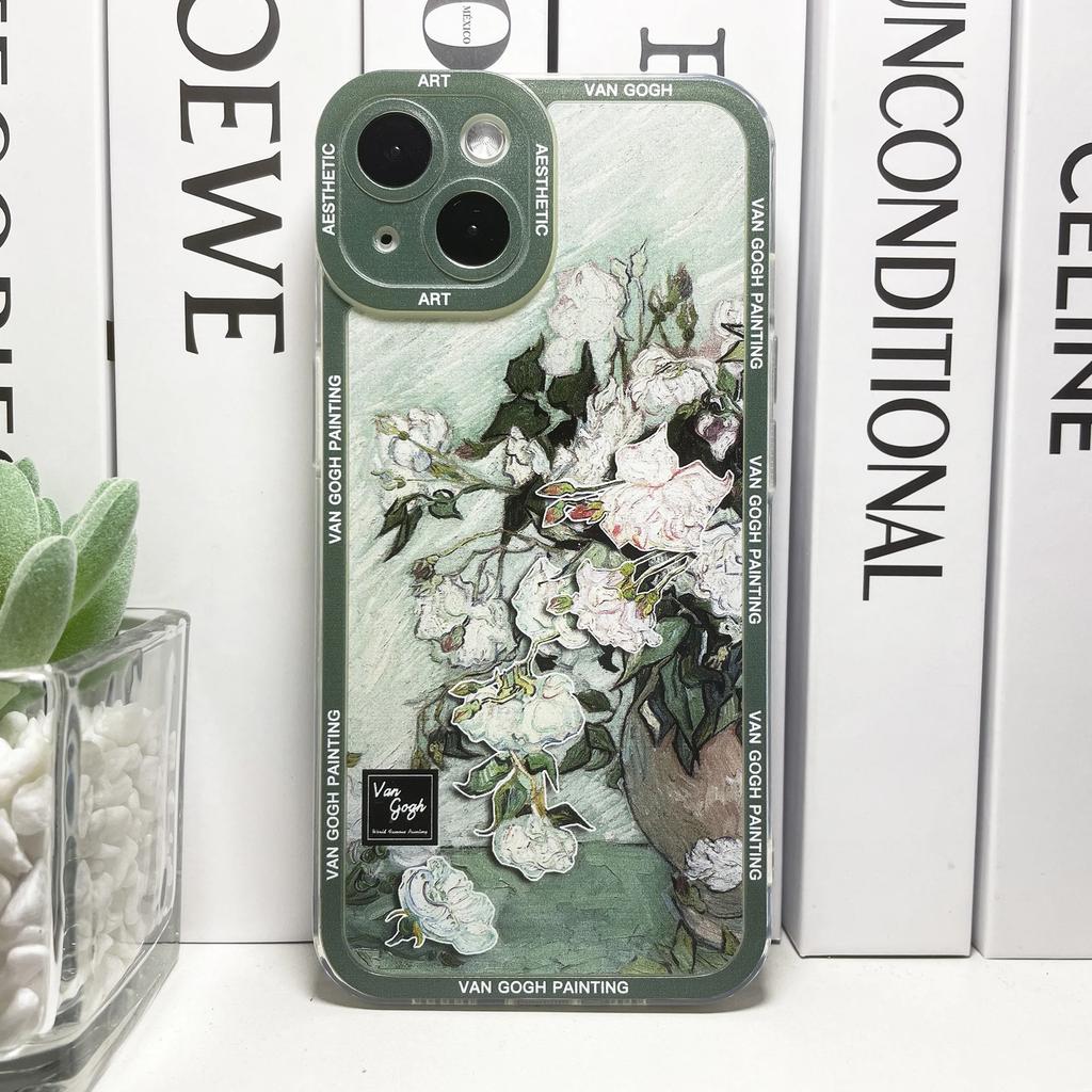 Van Gogh Art Aesthetic Phone Case For iPhone 16 15 14 13 12 11 Pro Max Mini X XS SE 7 8 Plus 16E Shockproof Soft Cover Fundas