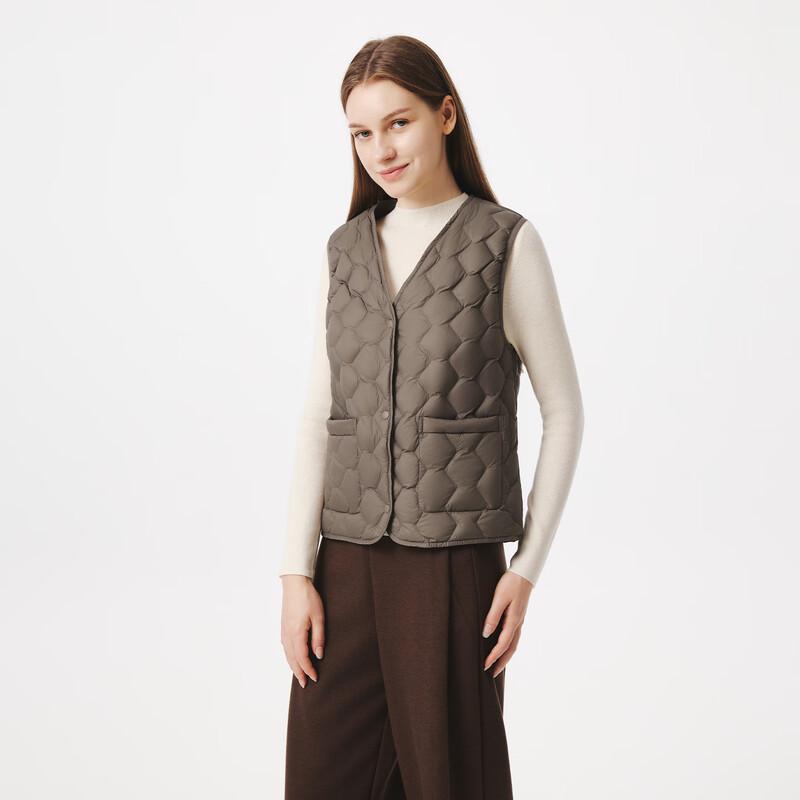 Tanbor Women's Lightweight V-Neck Down Jacket