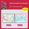 5th Grade Science Experiment Kit & Earth Surface Map Textbook