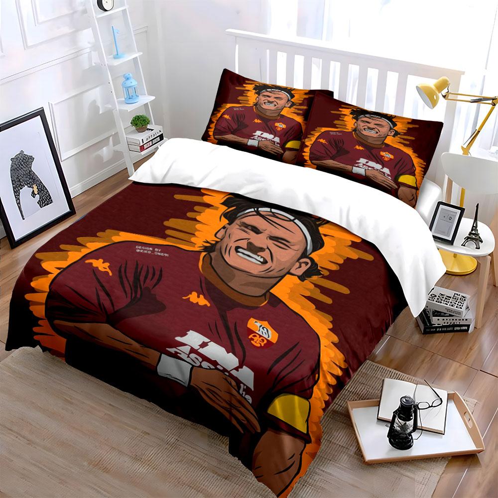Illustrated football player design. Bedding sets Duvet cover sets Duvet covers Pillowcases(1* Duvet Cover 2* Pillowcases without duvet insert)