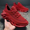 Breathable Knit Running Shoes Lightweight, Non-Slip  Purple Blade Design  EVA Sole | For Tennis, Gym, Sports & Work