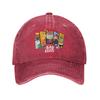 Classic The Bad Guys 2 Character Group Panels Baseball Cap Unisex Women Distressed Washed Snapback Cap  Outdoor Summer Gift Hats