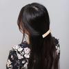 Marble Square Automatic Hairpin (Pink)