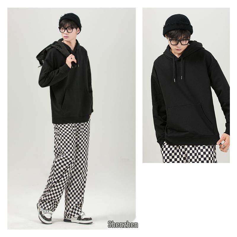 Heavyweight Drop Shoulder Pure Cotton Hooded Sweatshirt with Custom Logo and Printing