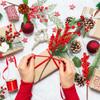Christmas Decorations Red Berry Artificial Pine Bouquet Branch Xmas Tree Ornament Home Decor New Year 2026 DIY Gifts Accessories