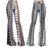 Spring Autumn Fashion Elastic Waist Bell-bottoms Women High Street Casual Harajuku Printing Y2K High Waist All-match Trousers