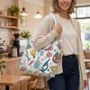 Cute Science Pattern Shoulder Tote Bag for Daily Use