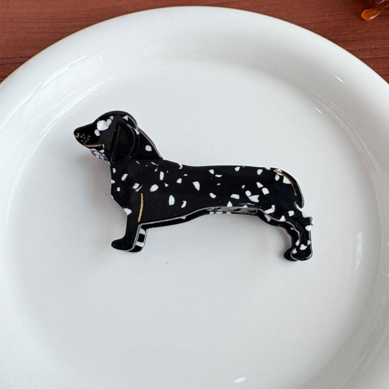 Stylish Acetate Dachshund Hair Clip Elegant Hairpin Fashion Accessory Costume Hairpiece For Women Girls