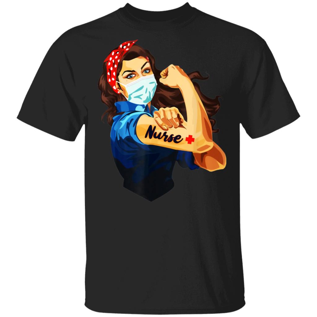 Nurse Rosie Riveter Mens T Shirt 
