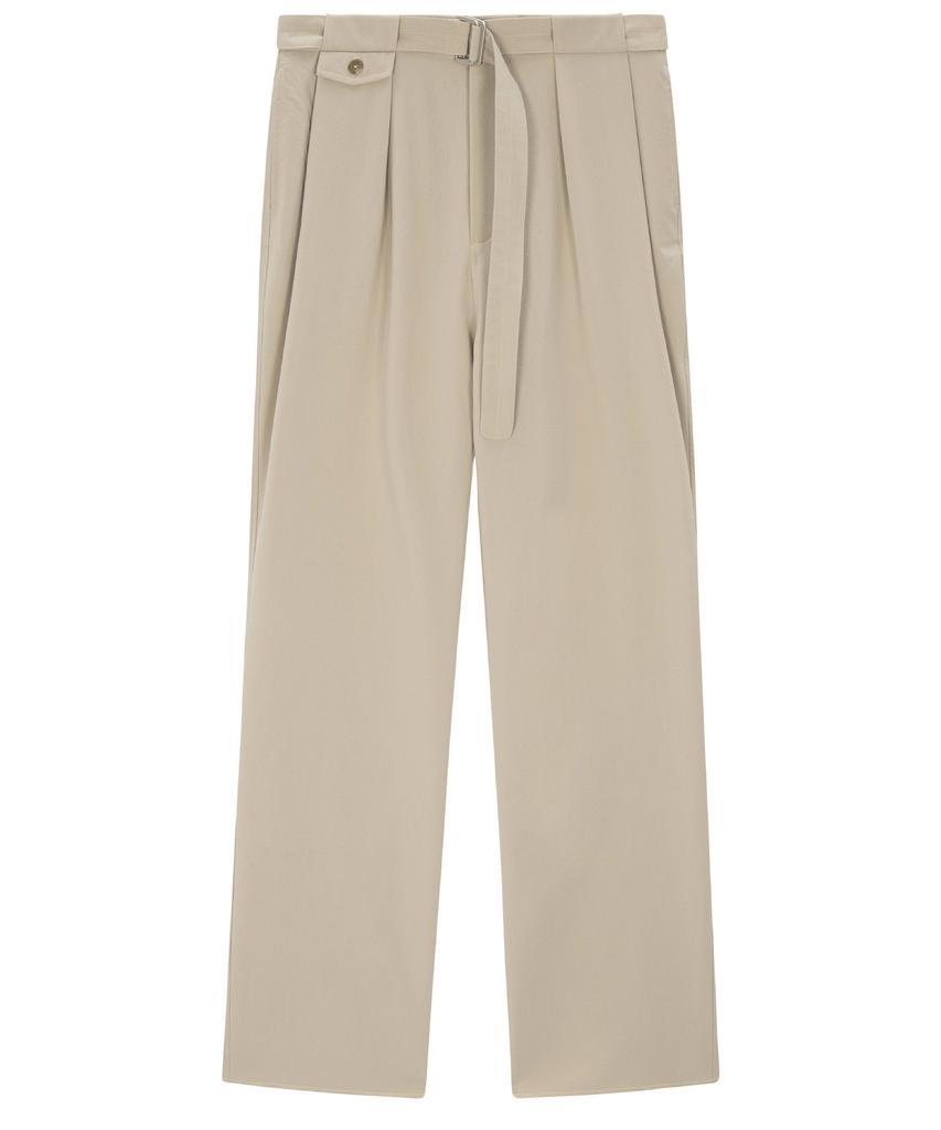 EZIO Belted Pocket Wide Pants - Beige