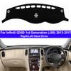 Car Dashboard Cover Dash Mat Carpet Cape For Infiniti QX50 1st Generation J50 2013 - 2017 Auto Protector Pad Sunshade 2015 2016