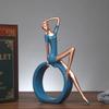 European-style Yoga Girl Figure Resin Decoration Creative Home Wine Cabinet Porch Light Luxury Art Sculpture Ornaments