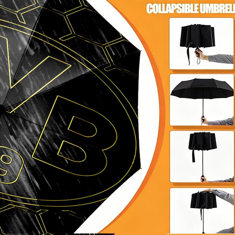 Borussia Dortmund Print Umbrella Automatic Opening/ Closing - Portable Foldable Design - Daily use for Travel/Outdoor - Gift for Birthday