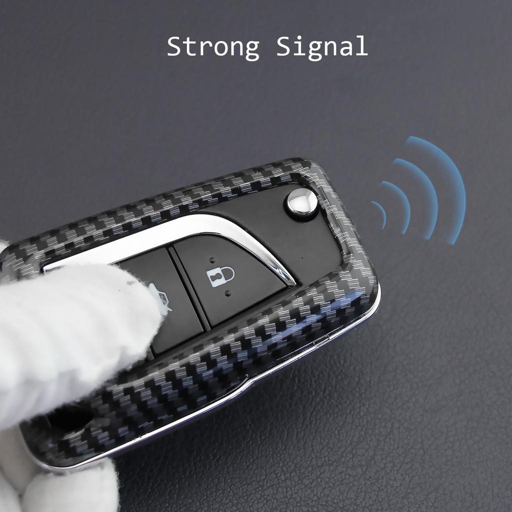 Toyota Key Shell Folding Carbon Fiber Protective Cover for Camry and Reiz Modified Keys