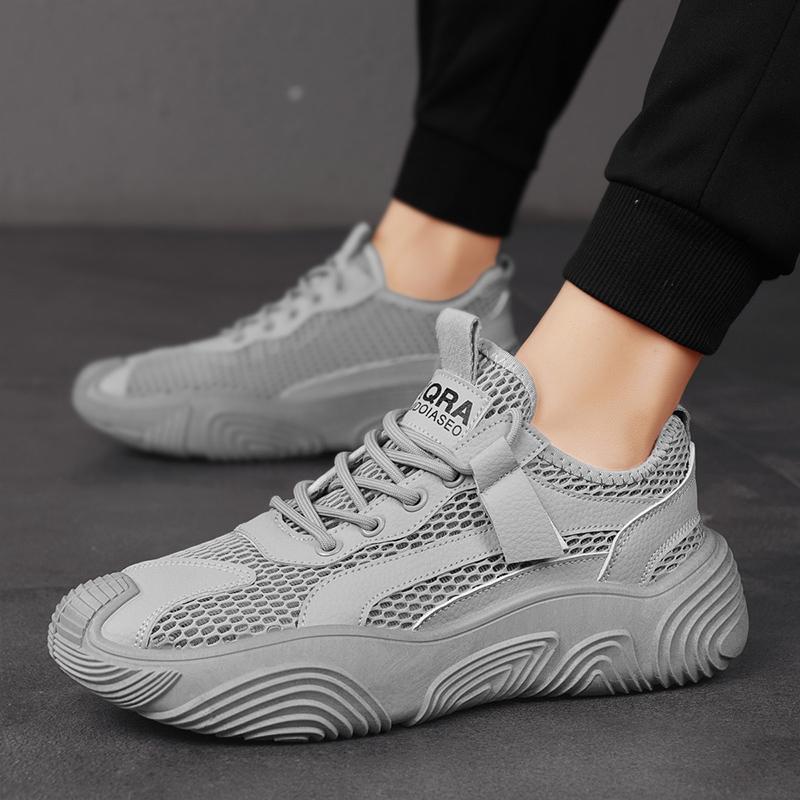 YRZL Mens Shoes Casual Outdoor Sports Sneakers Non Slip Comfortable Walking Shoes Breathable Mesh Sports Shoes