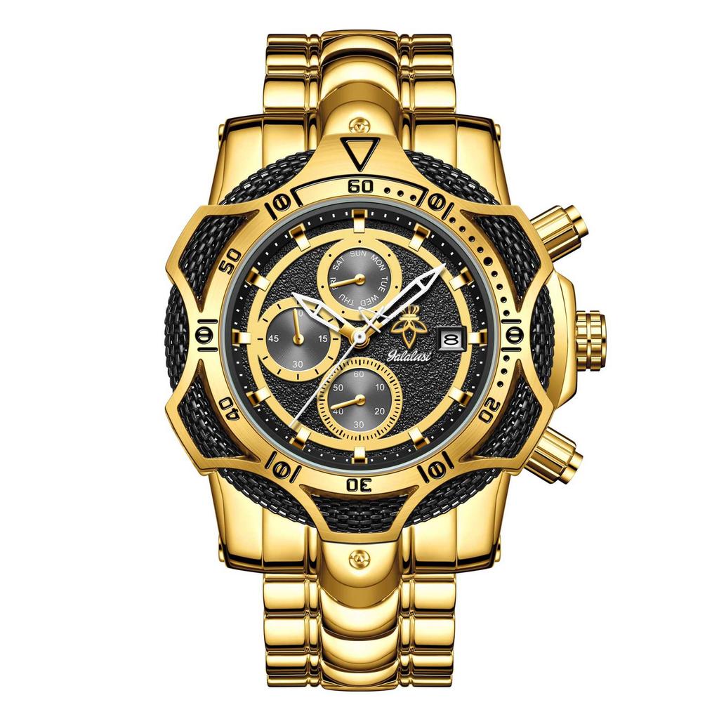 Yalalusi Oversized Dial Three-Hand Men'S Watch High-End Watch Independent Station Model