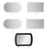 Car Sun Visors Makeup Mirror Stainless Universal Adhesive Easy Installation for Car Visors Seatback Cosmetic Mirror