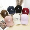 Love Letter Embroidery Baseball Cap Children's Four Seasons Versatile Face Small Visor Student Sports Cap