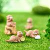 Cute Resin Otter Keychain Artistic Cartoon Miniature Ornament Diy Accessory