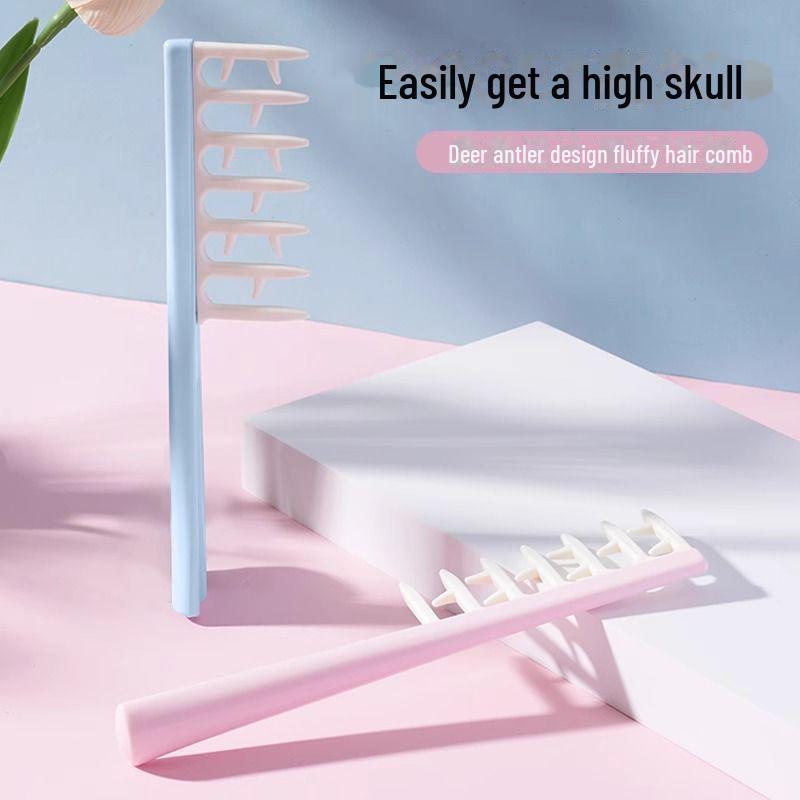 

Расческа для укладки волос у корней волос: Широкие зубцы, массаж и увеличение объема розовый