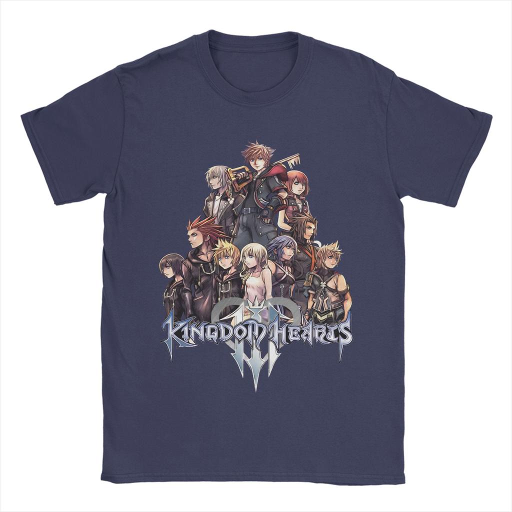 Unisexs Kingdom Hearts T Shirts 100 Cotton Tops Creative Short Sleeve Round Collar Tee Shirt Big Size TShirts