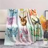 Pokémon Combination  Print Flannel Blanket, High Quality Comfortable for All Seasons, Home Decor, Warmth and Comfort