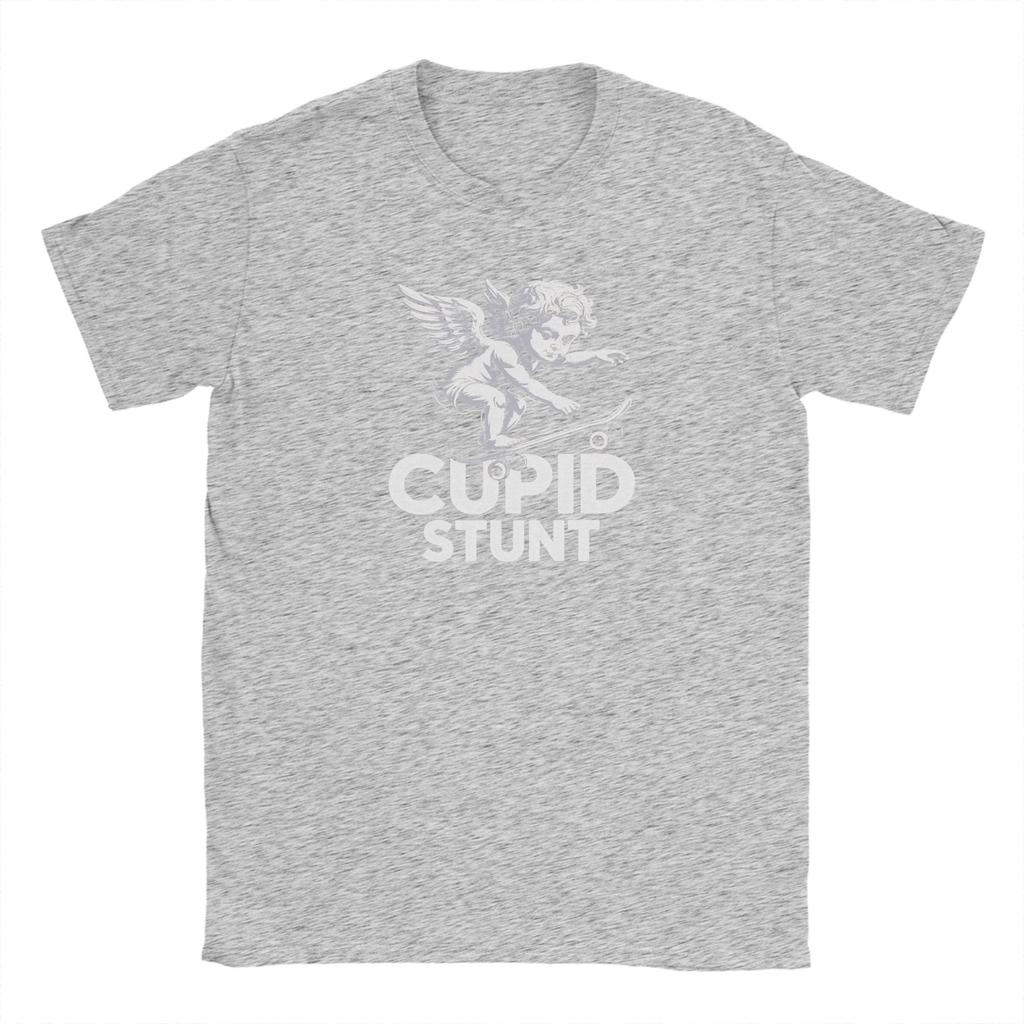 T-shirt Cupid Stunt Été 100% Coton T-shirts Pour Unisexe Loisir Décontracté T-shirt Manches Courtes Style Rue Hauts
