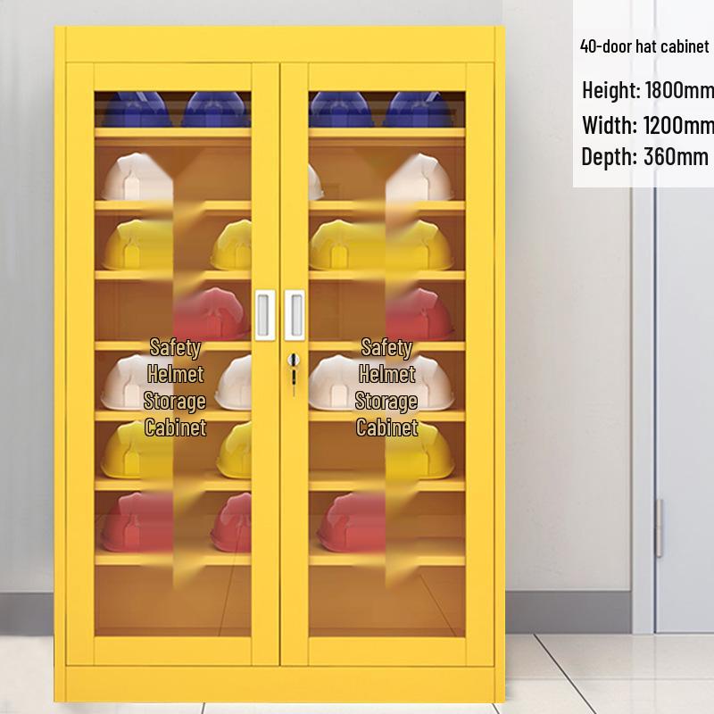 Durable Safety Helmet Storage Cabinet for Construction Sites